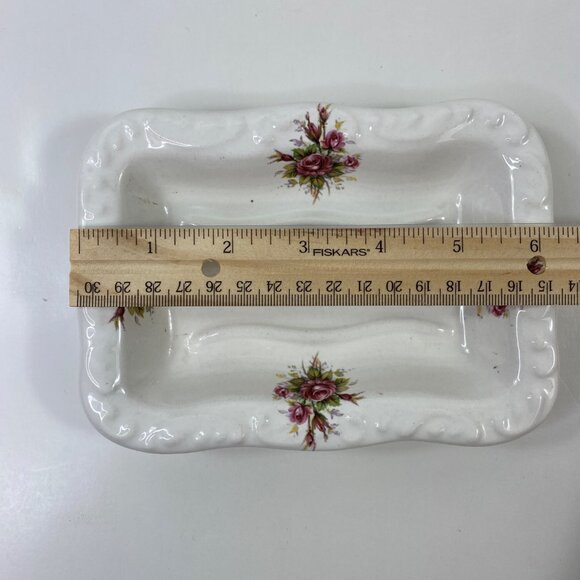 Vintage VB Athena Floral Shaving Mug Brush Holder & Soap Dish Set Vintage - Picture 11 of 16